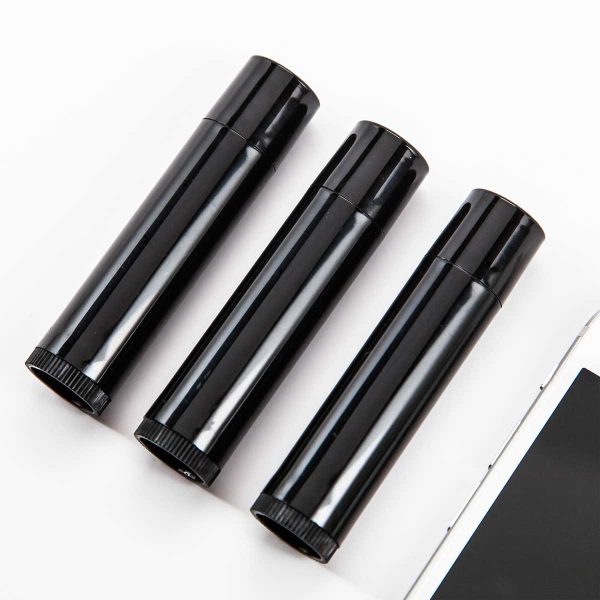 .15 oz Round Lip Balm Containers Black, Bulk Packs - Image 2