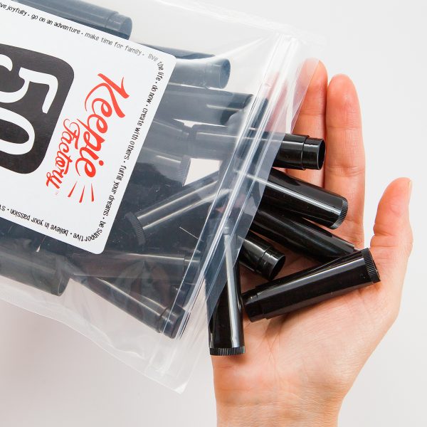 .15 oz Round Lip Balm Containers Black, 50 Pack - Image 6