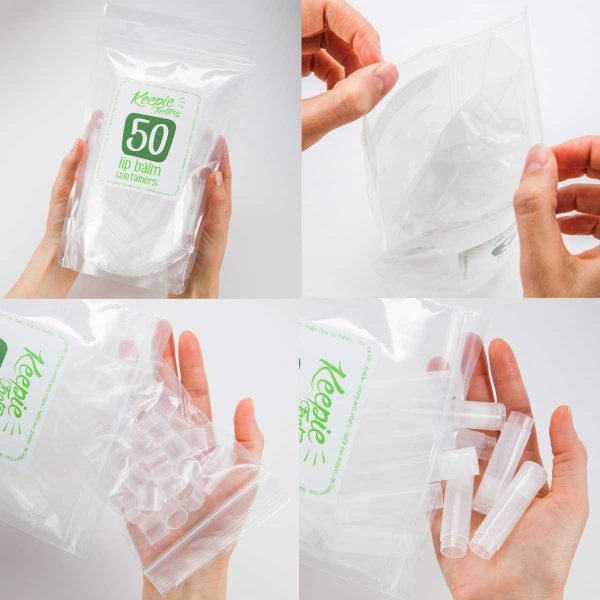 .15 oz Round Lip Balm Containers Clear, 50 Pack - Image 5