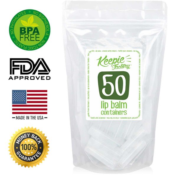 .15 oz Round Lip Balm Containers Clear, 50 Pack - Image 3