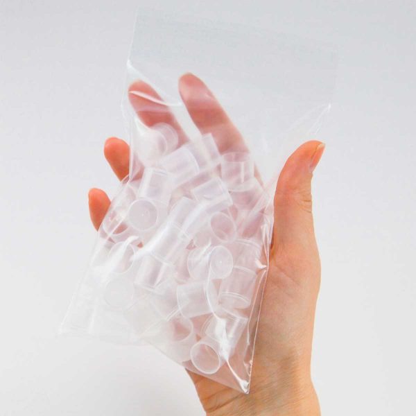 .15 oz Round Lip Balm Containers Clear, 50 Pack - Image 7