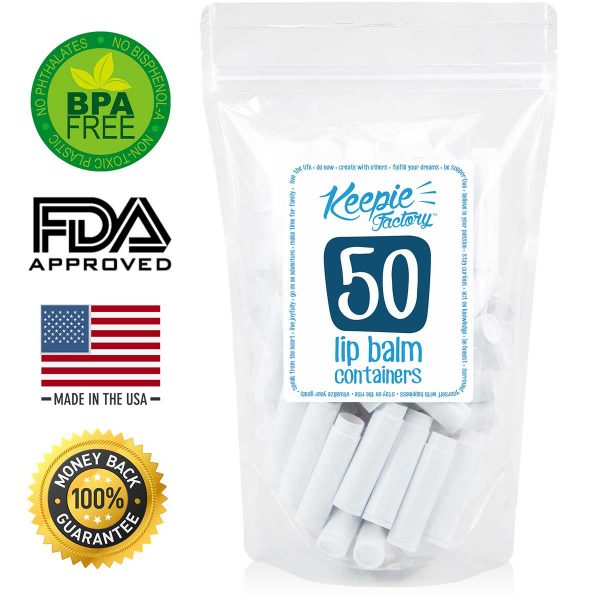 .15 oz Round Lip Balm Containers White, 50 Pack - Image 3
