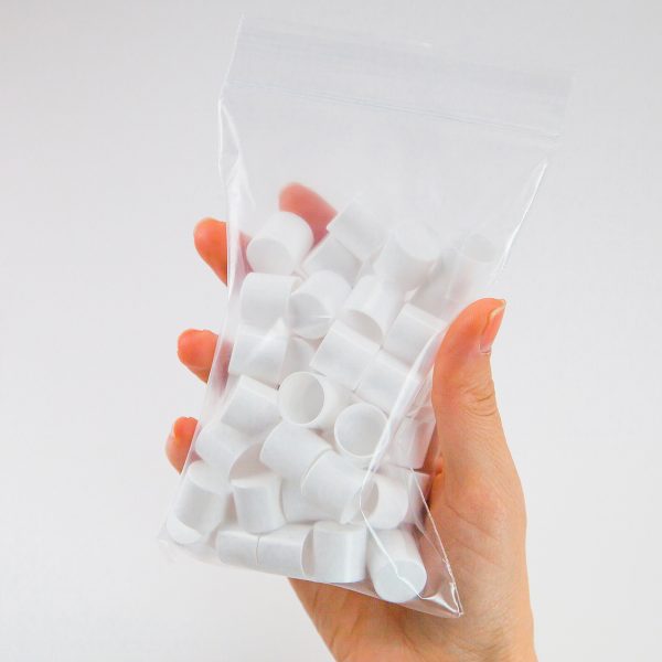 .15 oz Round Lip Balm Containers White, 50 Pack - Image 8