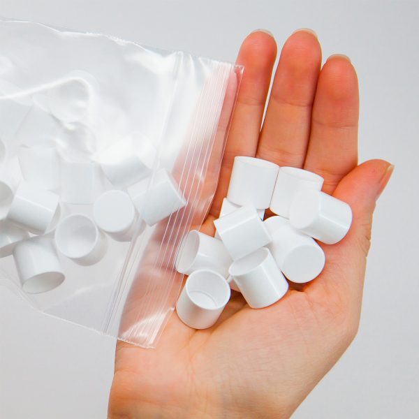 .15 oz Round Lip Balm Containers White, 50 Pack - Image 9