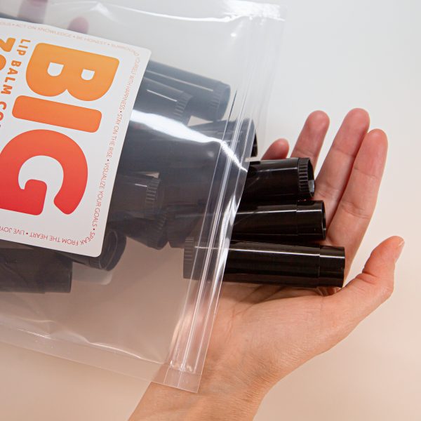 .50 oz BIG Round Lip Balm Containers Black, 30 Pack - Image 8